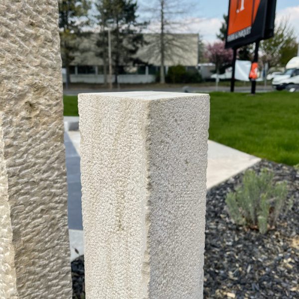 Limestone edging posts