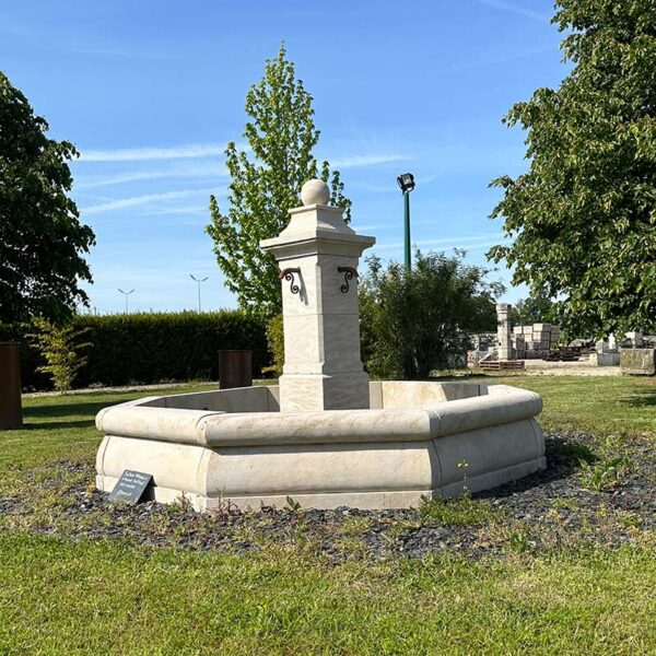 Patrimoine limestone fountain