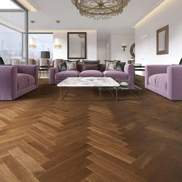 oak herringbone flooring