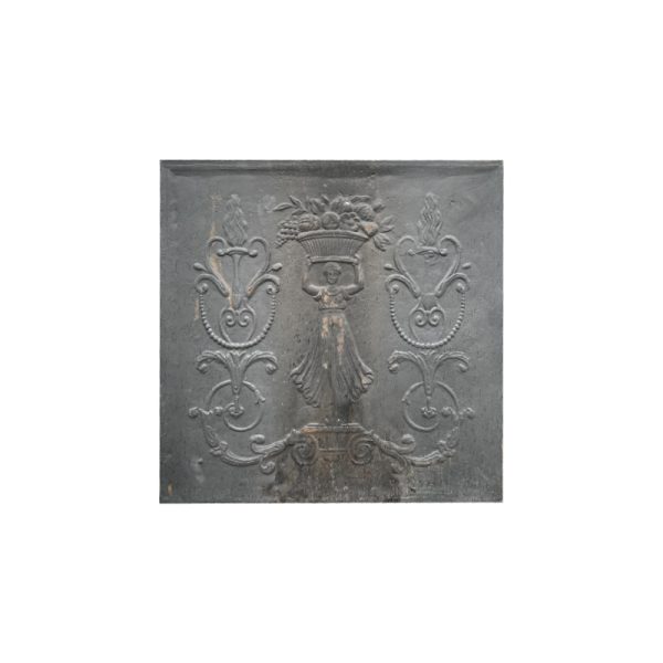 Fireback depicting goddess with fruit