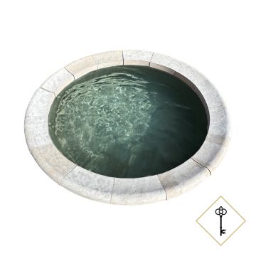 Patrimoine classic pool surround limestone with water