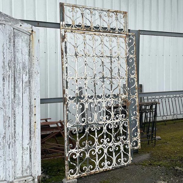 antique wrought iron steel doorway