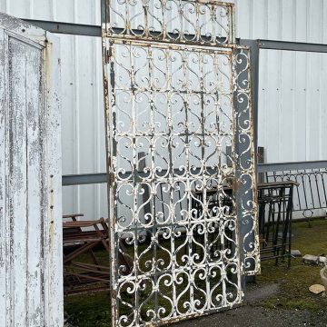Antique wrought iron steel doorway