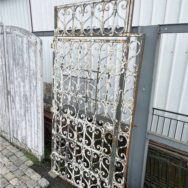 iron steel door outside