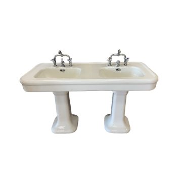 Belle époque antique double washbasin