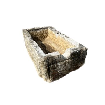 Antique limestone horse trough