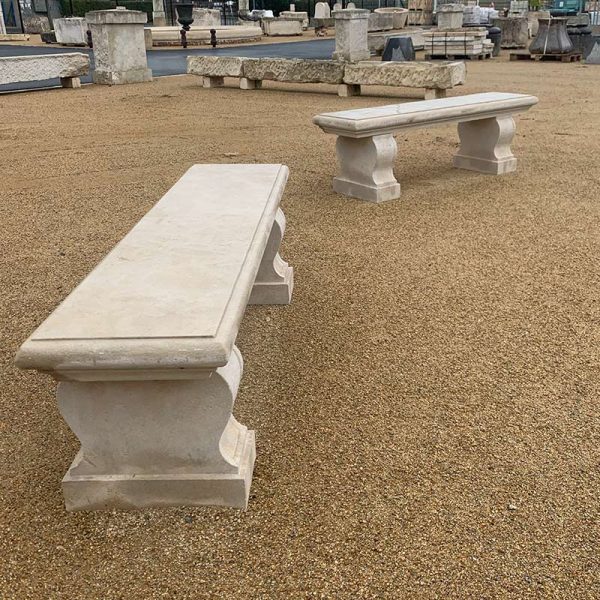 Classic limestone benches