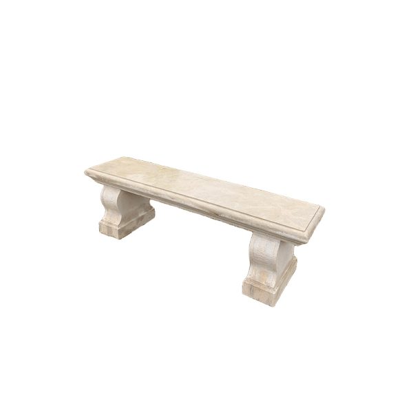 Classic limestone garden benches