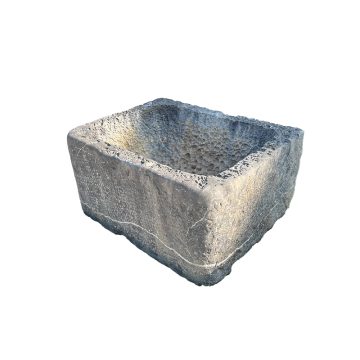 small nearly square stone trough