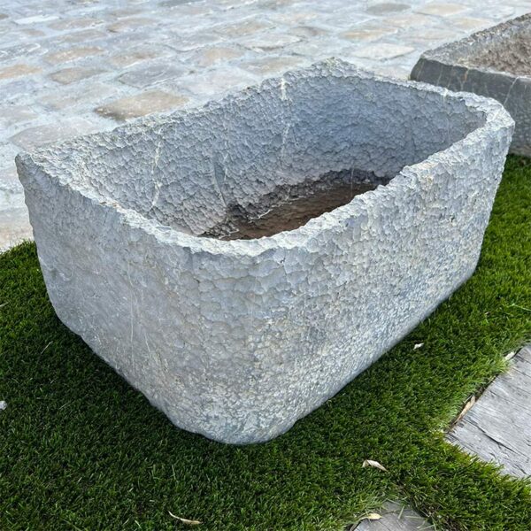 squarish Blue Stone trough