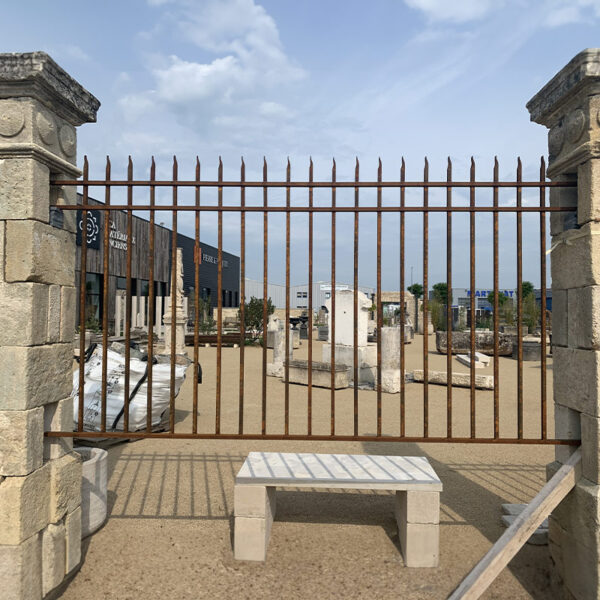 Traditional solid steel railings