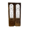 antique double front doors in oak