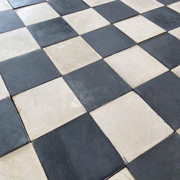 Black edwardian tiles antique