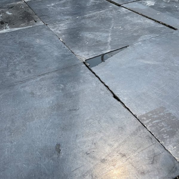 Black limestone mazy floor