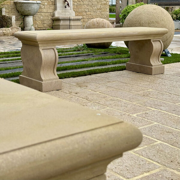 classic style stone bench