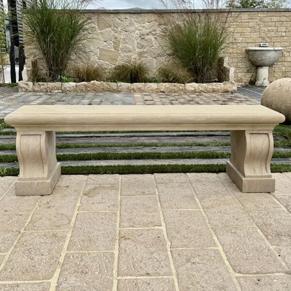 limestone garden benches