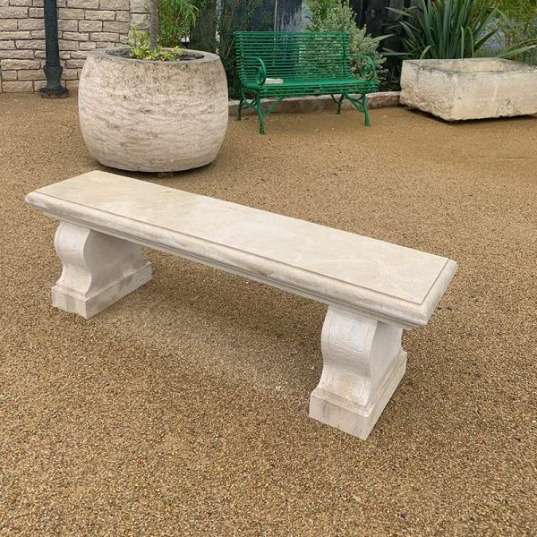 limestone garden benches