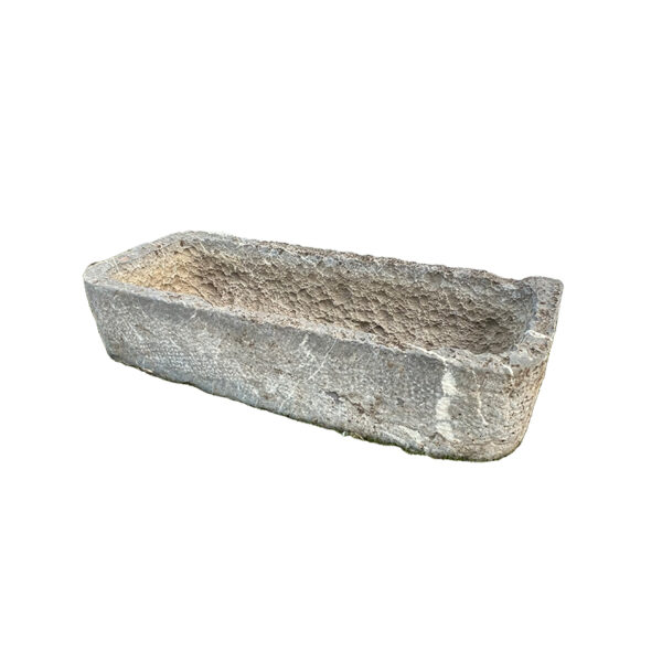 Low rectangular Blue Stone trough