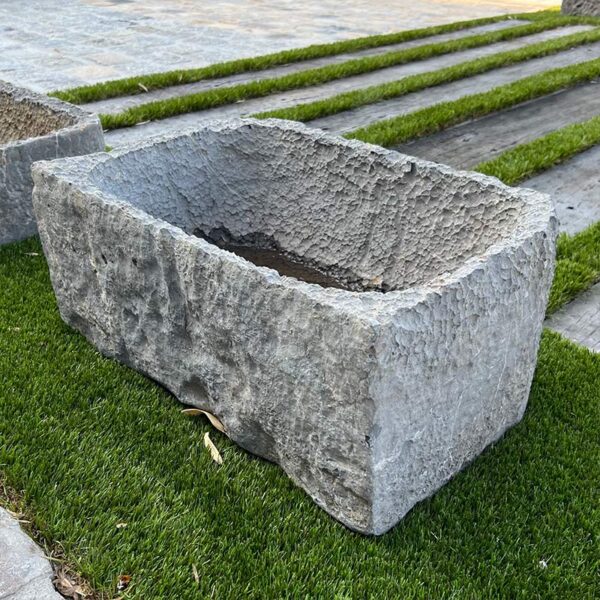 pretty squarish antique Blue Stone trough