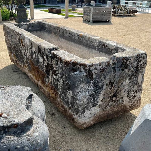Monumental trough carved in single block
