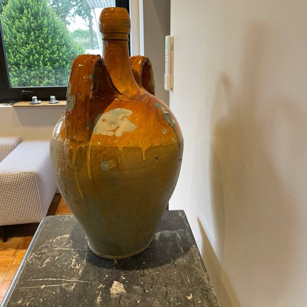 antique glazed Italian amphora