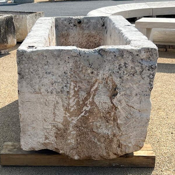 Superb Huge white limestone trough