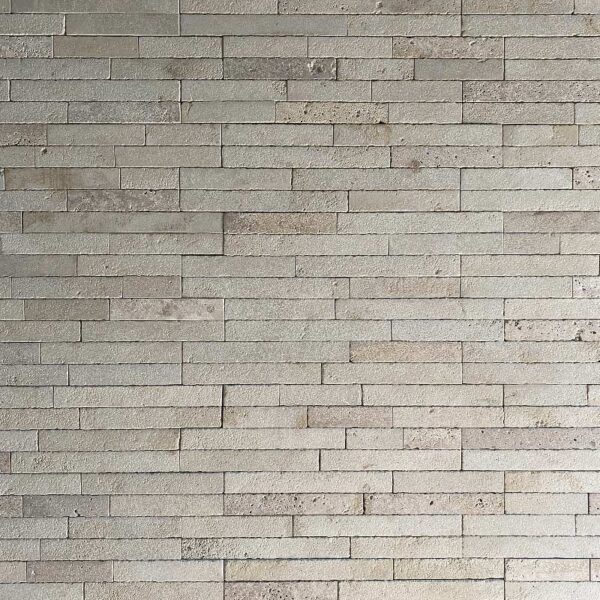 Beige mera stone strip tiling