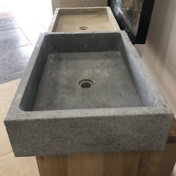 natural stone rustic gray washbasin