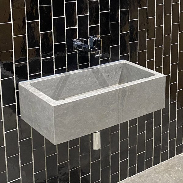 smooth gray washbasin