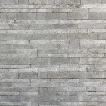 Grey mera stone strip tiling