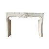 Antique Louis XV fireplace in French limestone