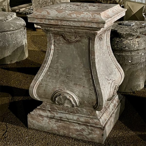 Baroque marble pedestal