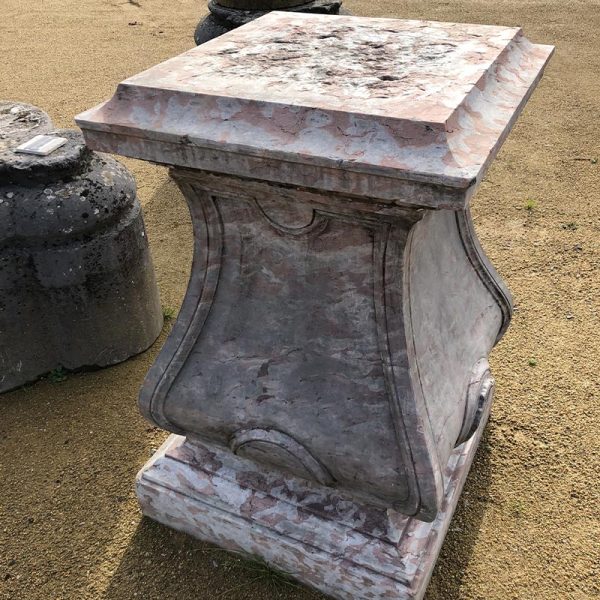 Large marble stone pedestal