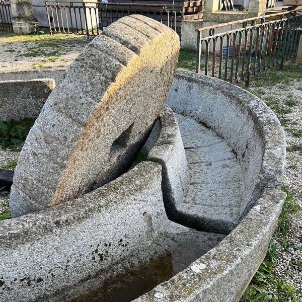 ancient grindstone trough