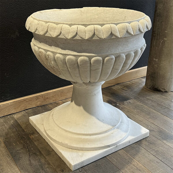 marble vase with base