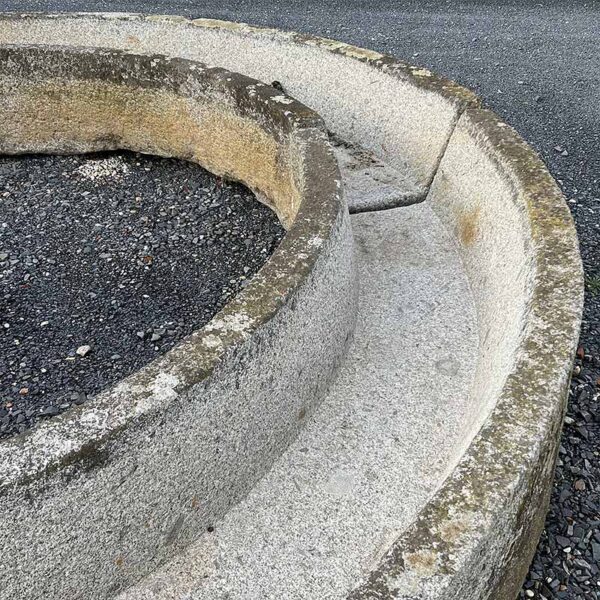 section granite circular trough apple press