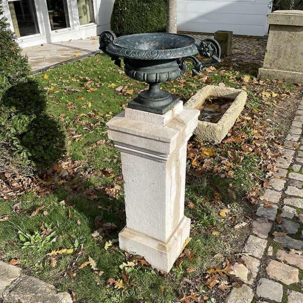 stone column and medicis vase set