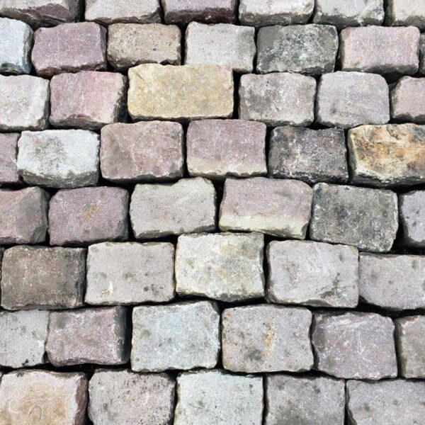 Antique reclaimed hard sandstone setts