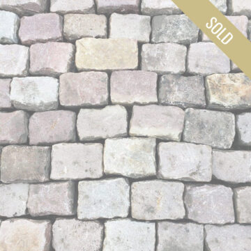 antique reclaimed hard sandstone setts