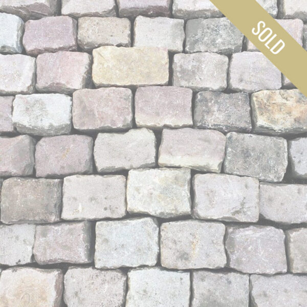 antique reclaimed hard sandstone setts