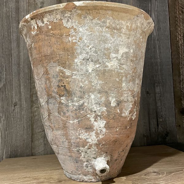 cornical terracotta vase