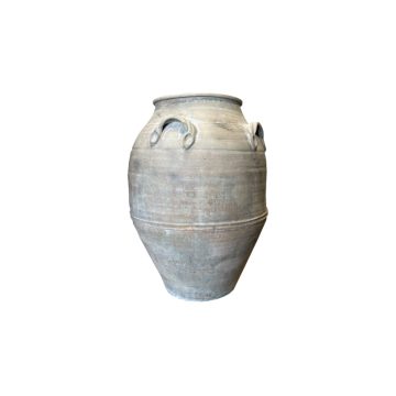 antique reclaimed gray terracotta jar