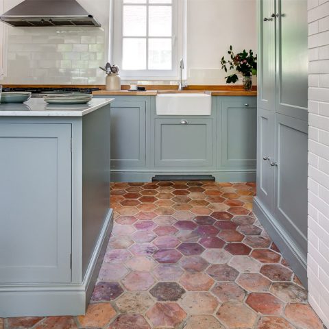 Kitchen with terracotta floor