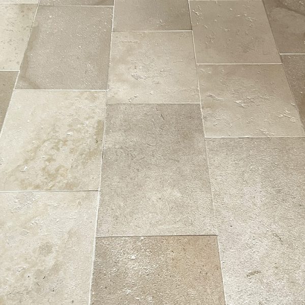 Natural beige stone tiles