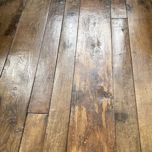 patinated antique oak flooring