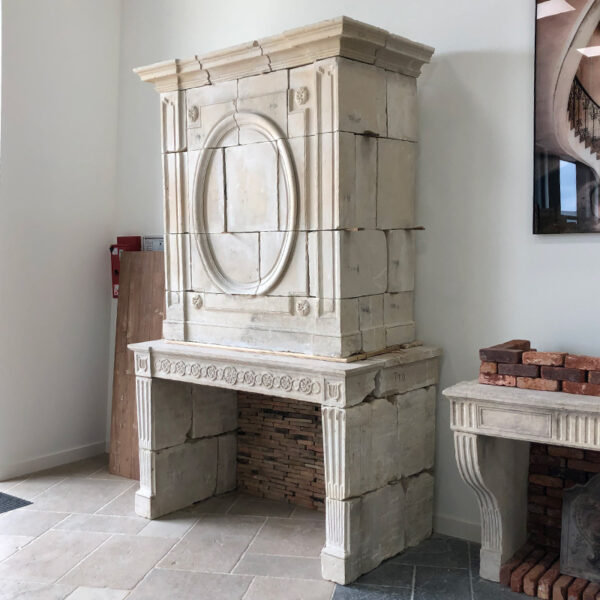 Antique Louis XVI style fireplace