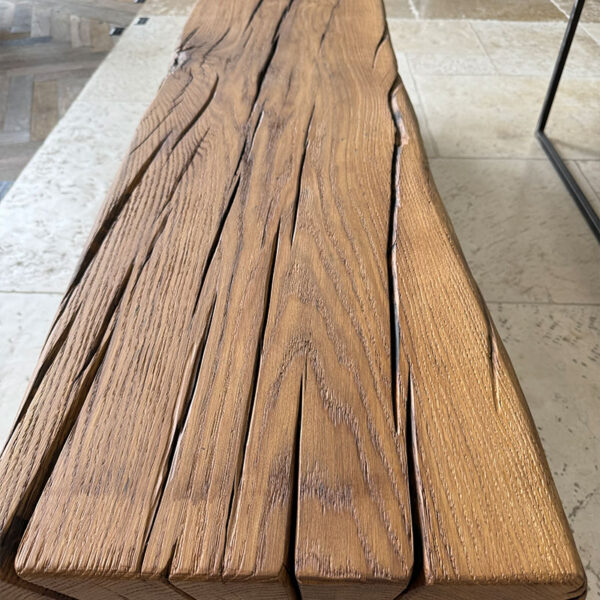 large indoor bench old wood