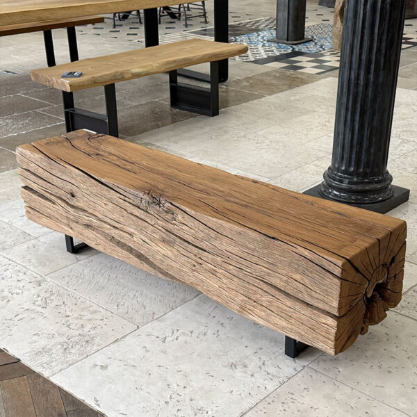 oak beam bench