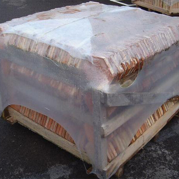 pallet of reclaimed large format terracotta tiles