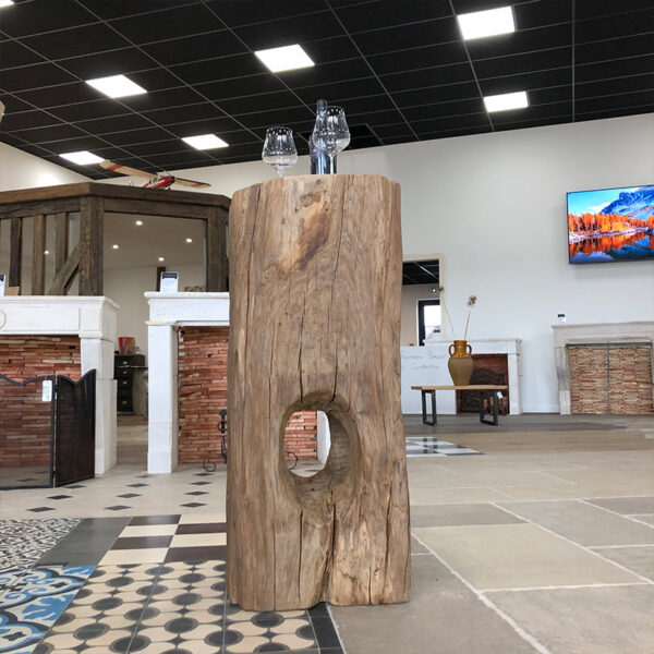 reclaimed wooden high table
